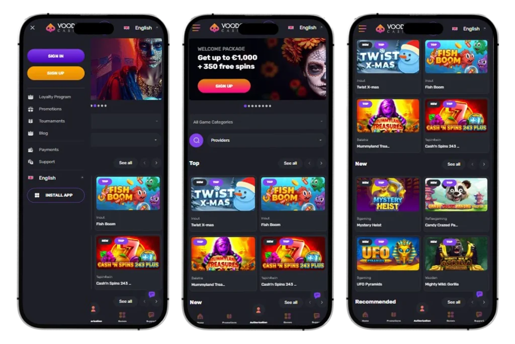 Voodoo Casino Mobile Version